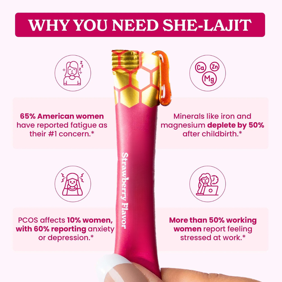 SHE-Lajit™️ Women’s Vital Honey Sticks