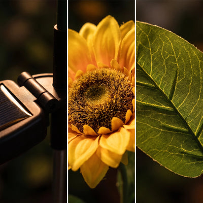 1pc Solar Sunflower Lights 3 Heads 1 Head Garden Stake Outdoor Decorative Waterproof LED Landscape Lights for Patio Garden Yard - EmergingEra™