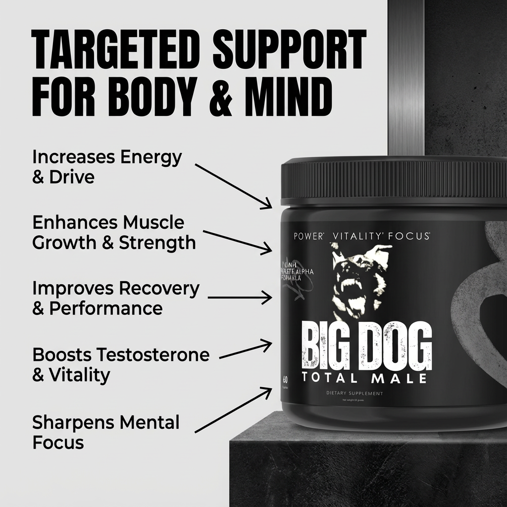 BIG DOG TOTAL MALE PILLS  - ADVANCED HEALTH SUPPORT FOR MEN