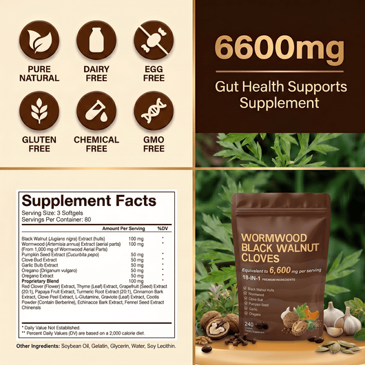 Support a Cleaner, Healthier Gut with Wormwood, Black Walnut & Cloves - EmergingEra™